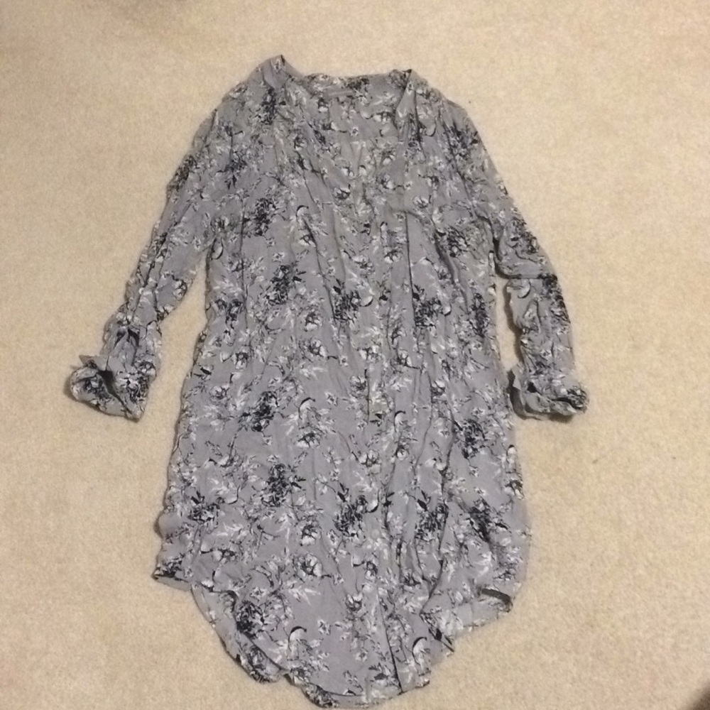 Lorde and Taylor Floral Shirt Dress Size M EUC